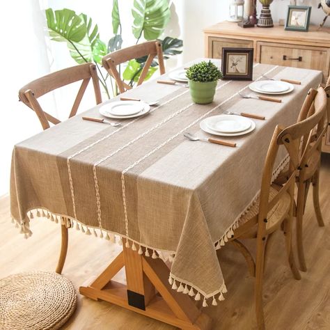 Dining Buffet Decor, Decoration Buffet, Fitted Table Cover, Burlap Tablecloth, Dining Buffet, Buffet Decor, Kitchen Party, Wedding Table Linens, Decorations Table