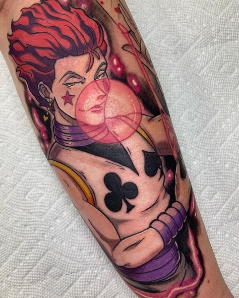 Manga Tattoo Design, Phantom Troupe Tattoo, Hunter Tattoo, Phantom Troupe, Saved Tattoo, Manga Tattoo, Scary Tattoos, Detailed Tattoo, Stomach Tattoos