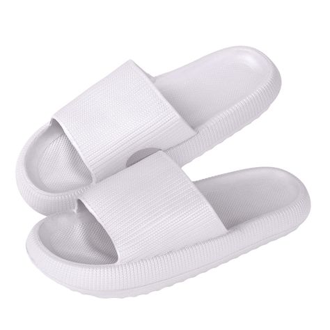 PRICES MAY VARY. [Premium Material] The lightweight, durable and elastic EVA material makes these cloud slides for women men more comfortable. At the same time, the upper part of the shower slippers adopts a breathable design, which makes your feet more enjoyable while wearing. [Non-Slip Sole] The sole of our adults cloud slides have a deeper line and is more non-slip, allowing you to have a stable sense of support when wearing on different occasions indoors and outdoors, These shower shoes for Pillow Slides, Strand Pool, Indoor Slides, Shark Slippers, Soft Sandals, Women Platform Sandals, Mens Slides, Beach Slides, Slide Slippers