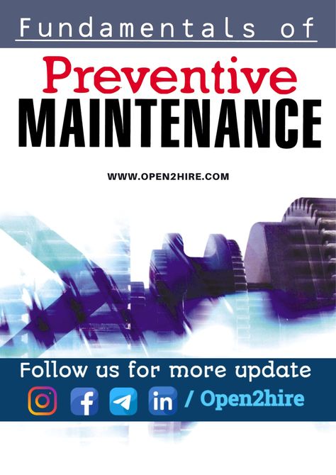 Fundamentals of Preventive Maintenance Wise Mind, Fluid Mechanics, Preventive Maintenance, Mechanical Engineering, Repair And Maintenance, Health And Safety, Book Quotes, Book Worms, Engineering