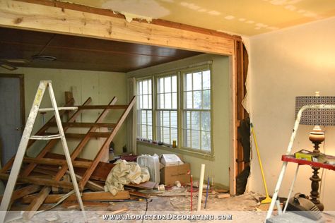 The Victory Is Mine!! (Load-Bearing Wall Removed, Load-Bearing Header Installed) Load Bearing Wall Ideas, Load Bearing Beam, Remove Wall, Wall Removal, Load Bearing Wall, Chicken House, Living Room Remodel, Room Remodeling, House Things