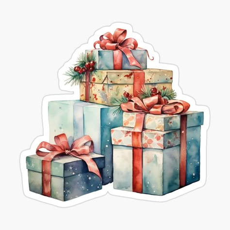 Get my art printed on awesome products. Support me at Redbubble #RBandME: https://www.redbubble.com/i/sticker/Christmas-Time-Santa-Gifts-by-My-Magic-World/154531617.EJUG5?asc=u Cute Christmas Stickers Printable, Christmas Sticker Ideas, Christmas Stickers Printable, Christmas Gift Stickers, Agenda Stickers, Artsy Illustration, Printable Frames, Xmas Sticker, Christmas Scrapbooking