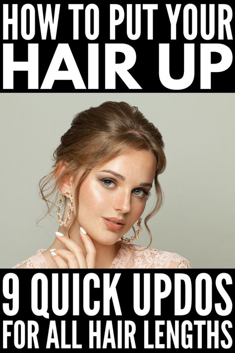 Updo Casual, Running Late Hairstyles, Casual Updo, Easy Updos For Medium Hair, Second Day Hairstyles, Fesyen Rambut, Easy Hairstyles For Medium Hair, Easy Hair Updos, Up Dos For Medium Hair