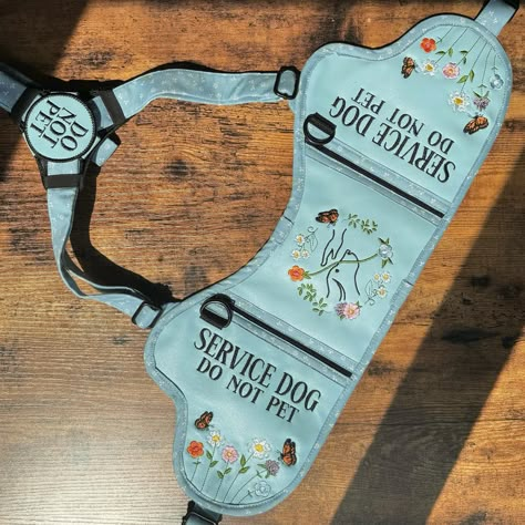 Service Dog Leash Wrap, Service Dog Vest Ideas, Cute Service Dog Vest, Dog Vest Pattern, Vest Ideas, Service Dog Patches, Service Dogs Gear, Vest Patches, Service Dog Vests