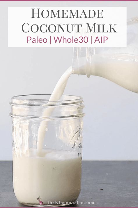 Coconut Cream Uses, Homemade Coconut Milk, Make Coconut Milk, Healthy Nutrition Plan, Coconut Milk Recipes, Nut Milk Bag, Autoimmune Paleo, Aip Paleo, Dairy Free Diet