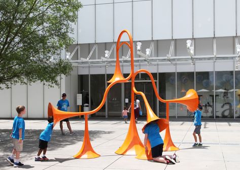 Installation Interactive, Playgrounds Architecture, Sound Sculpture, Urban Playground, Sound Installation, Public Space Design, Sound Art, Public Sculpture, Playground Design