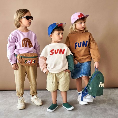 Kids Casual Wear, Kids Casual Outfits, Childrens Outfits, Kidswear Trends, Kid Outfit, Kids Street Style, Kids Embroidery, Children Outfits, Stylish Kids Outfits