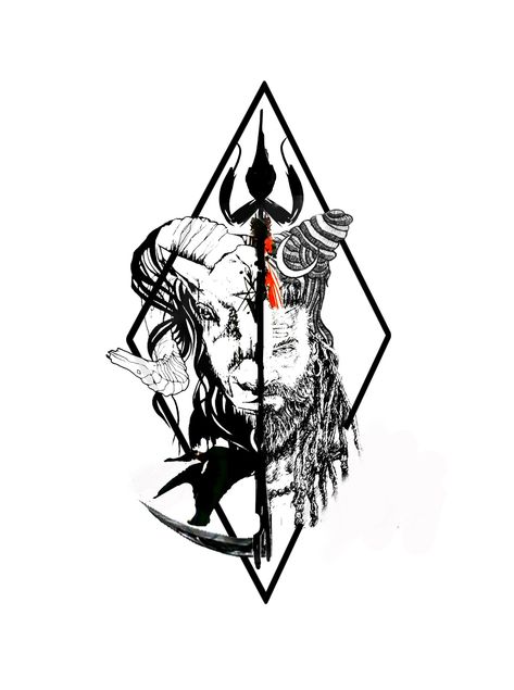 Angry Lord Shiva Tattoo Design, Lord Shiva Tattoo Design, Lord Shiva Tattoo, Angry Lord Shiva, Evil Tattoos, Shiva Tattoo Design, Shiva Tattoo, Tattoo Idea, Lord Shiva