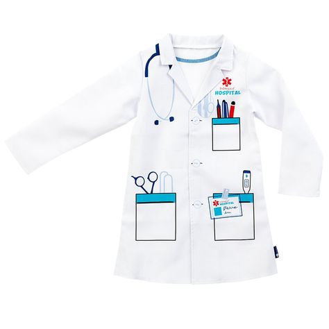 Dr Costume, Doctor Role Play, Doctor Coat, Dress Up Boxes, Doctor Costume, Fancy Dress For Kids, Sublime Shirt, Kids Apron