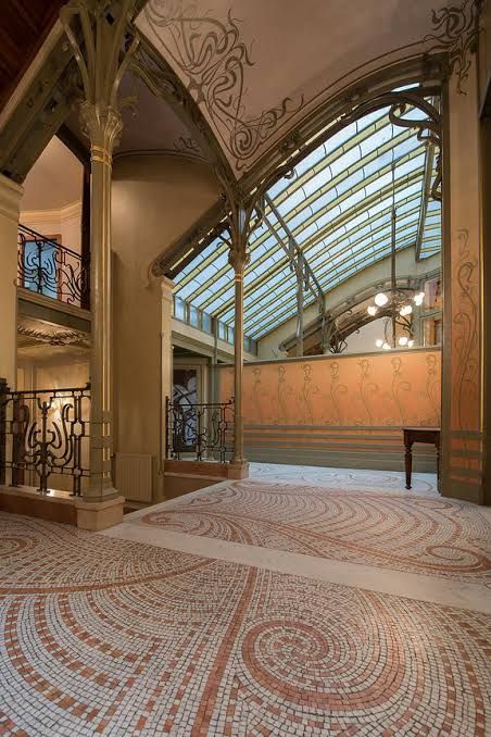 Art Nouveau Interior, Town Building, Palace Interior, Castle Art, Art Nouveau Architecture, Countryside House, Conceptual Design, House Architecture Design, Belle Epoque