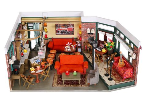 Lil' Haven Global New York Cafe, Diy Music Box, Miniature Greenhouse, Miniature Building, Mini Apartments, Study Corner, Miniature Bakery, Friends Central Perk, Central Perk