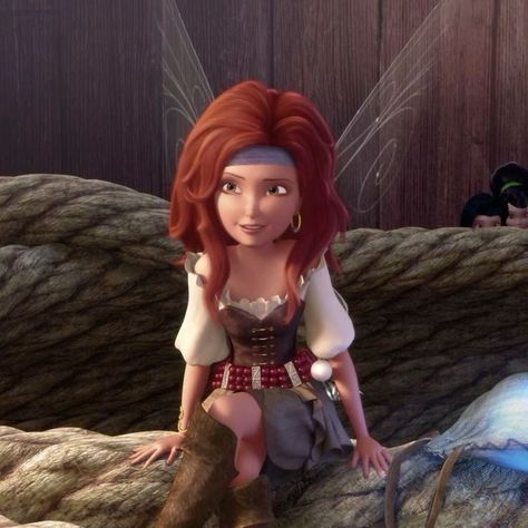 Tinkerbell And The Pirate Fairy, Pirate Fairy Tinkerbell, Characters With Blonde Hair, Ginger Characters, Pixie Hollow Fairies, Fairies Aesthetic, Tinkerbell Characters, The Pirate Fairy, Fairies Movie