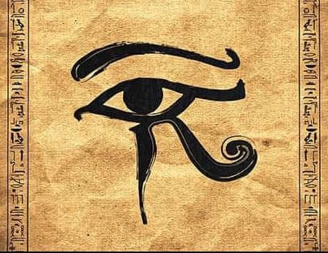 Eye of Horus originated in Ancient Egypt and represents healing and knowledge and is a symbol of protection from evil. Eye of Horus originated from the Egyptian god Horus (Heru, Hor), who was the god of the Sky. Horus had the body of a man and the head of a falcon. Horus's left eye represents moon while his right eye represents the sun. It is the left eye that is the image of the Eye of Horus. Egyptian Evil Eye, Left Eye Of Horus, Egyptian God Horus, Protection From Evil Eye, God Horus, Protection From Evil, The Eye Of Horus, Eye Of Ra, Egyptian God