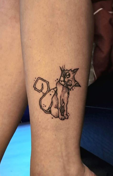 First tattoo i did. I did it on my self:) Coraline Cat Tattoo, Cat From Coraline, Cat Coraline, Coraline Cat, Coraline Tattoo, Body Modifications, First Tattoo, I Did It, Cat Tattoo