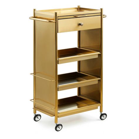 Metal Beauty Manicure Nail Salon Facial Pedicure Tools Storage Cart Barber Hairdressing Trolley Drawers Hair Salon Stations, Hairdressing Trolley, Salon Equipment Furniture, Salon Cart, Nail Salon Equipment, Salon Trolley, Salon Stations, Tools Storage, Tool Cart