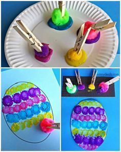 Påskeaktiviteter For Barn, Easter Crafts Preschool, Easter Crafts For Toddlers, Easter Board, Easter Arts And Crafts, Aktiviti Kanak-kanak, Fun Easter Crafts, Easter Preschool, Easter Activities For Kids