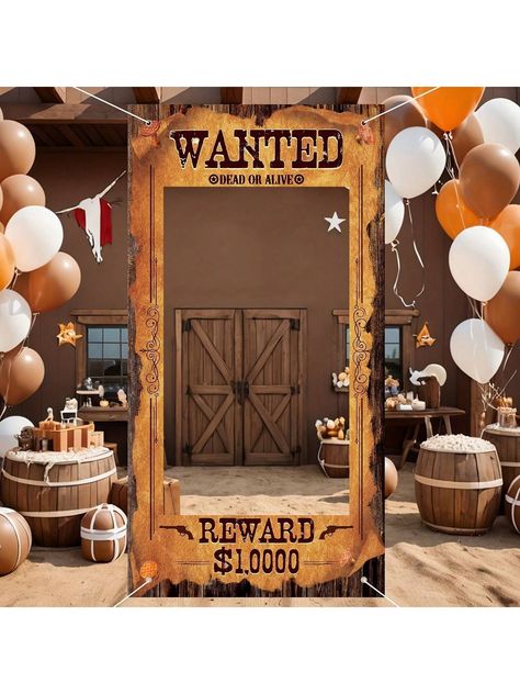 Wild West Cowboy Photo Booth Backdrop Curtain Door Banner Party Wild West Decoration Props,Christmas Western Cowboy Banner    Polyester     Event & Party Supplies, size features are:Bust: ,Length: ,Sleeve Length: Saloon Party Decor, Cowboy Photo Booth, Wild West Decorations, Wild West Birthday Party, Cowboy Party Decorations, Country Western Parties, Western Party Decorations, Christmas Photo Booth Props, Wild West Birthday