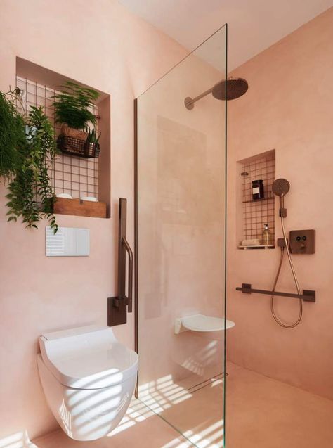 Modern Accessible Bathroom, Universal Bathroom Design, Bathroom With Seat, Accessible Interior Design, Small Accessible Bathroom, Accessibility Bathroom, Ada Bathroom Design, Disabled Wet Room, Shower Room Design