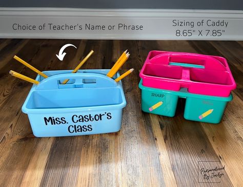 Dull Sharp Caddy Dull Sharp Holder name pencil caddy Teacher's accessory Teachers Must haves Pencil Caddy, Teacher Accessories, Sharp Pencils, Organized Teachers, Teacher Must Haves, Custom Teacher Gifts, Birthday Goodie Bags, Custom Favor, Classroom Supplies