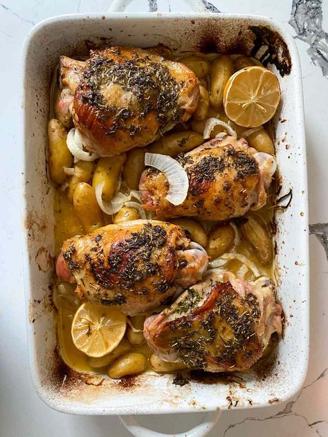 Turkey Thigh Recipes, Roasted Turkey Thighs, Turkey Thigh, Thanksgiving Main Dish, Easy Thanksgiving Dinner, Turkey Thighs, Herb Roasted Turkey, Chicken Breast Crockpot Recipes, Crockpot Chicken Breast