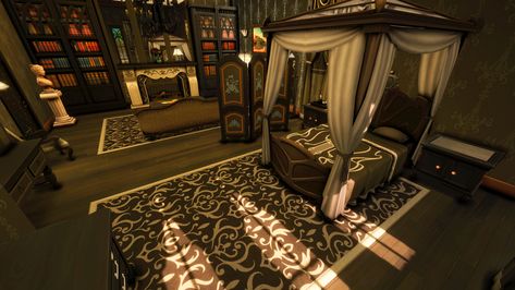 High Room Ideas, Rh Dorm, Room Ideas Dark, Bloxburg Building, High Room, Royal Room, Sims Houses, Roblox 3, Dorm Ideas