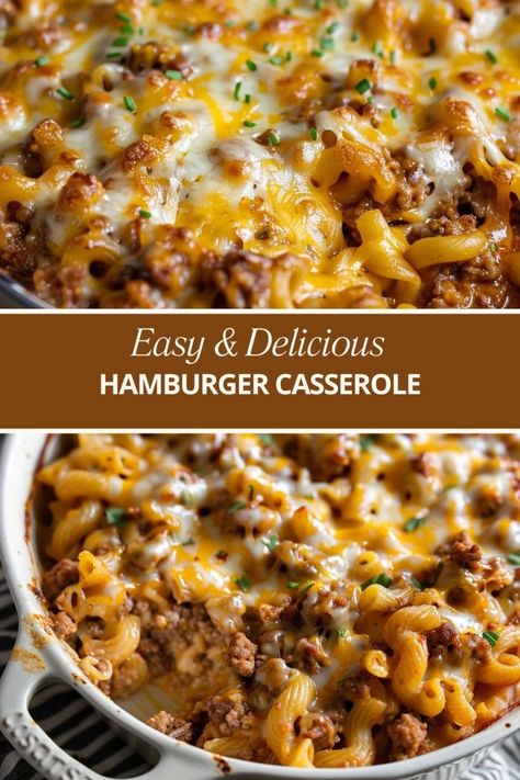 Quick And Easy Hamburger Casserole, Simple Hamburger Casserole Recipes, Hamberburger Casserole, Hamburger Pasta Dishes, Ground Beef And Pasta Casserole, Mac And Cheese Hamburger Casserole, Hamburger Dishes Easy, Hamburger Pasta Recipes Casseroles, Healthy Hamburger Casserole Recipes