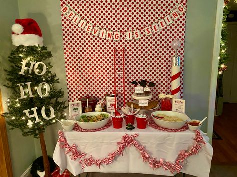 The Santa Clause movie themed Christmas party. @lisa_cox The Santa Clause Movie Party Ideas, Santa Claus Themed Party, The Santa Clause Party, Santa Claus Movie Night, Santa Clause Movie Party, Threenage Dream, Santa Claus Movie, Themed Christmas Party, The Santa Clause