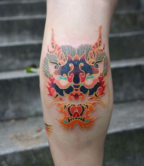 Tattoo Wizard, Korea Tattoo, Korean Tattoo, Temple Tattoo, Colored Tattoo Design, Korean Tattoo Artist, Korean Tattoos, Worlds Best Tattoos, Iconic Artwork