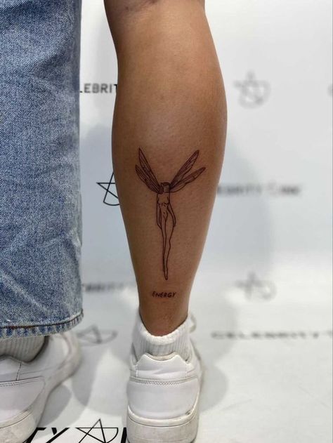 Small Shin Tattoos For Women, Back Of Calf Tattoo, Dainty Tattoo Designs, Tattoo Designs Drawings, Dainty Tattoo, Tattoos With Kids Names, Tattoo Aesthetic, Healing Tattoo, Geniale Tattoos