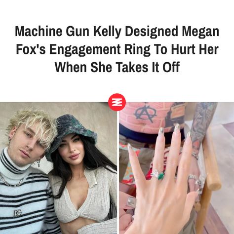 Mgk Megan, Fox Ring, Colson Baker, Love Hurts, Crazy Love, Megan Fox, Getting Engaged, It Hurts, Engagement Ring