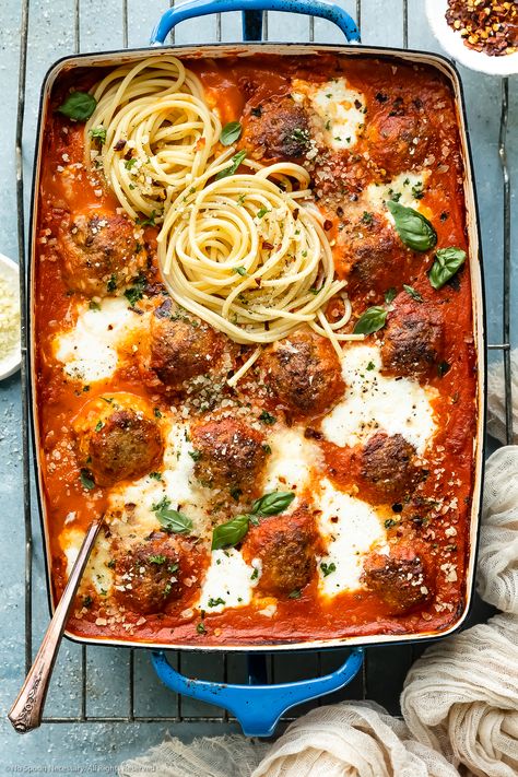 Spaghetti And Meatballs With Ricotta, What To Serve With Chicken Meatballs, Meatballs And Vodka Sauce, Meatballs With Vodka Sauce, Spaghetti And Turkey Meatball Recipes, Vodka Sauce Meatballs, Small Meatballs For Spaghetti, Fancy Spaghetti Recipes, Chicken Ground Recipes