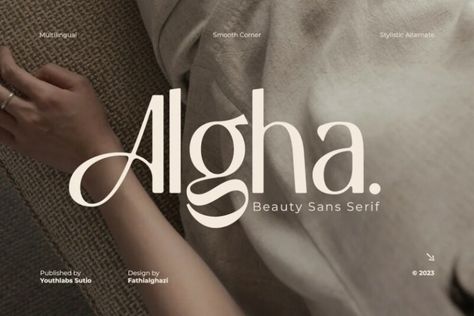 Algha is a display sans serif font with simple, clean, and visual elegance. Algha inspired from cottagecore which prioritizes beauty and elegance. Algha has an obtuse angle which means that beauty is not confined to the point of view. Algha is suitable for your needs that require beauty. Algha can be worn simply or with […] The post Algha Font appeared first on FreeFontDL. Cottagecore Font, Modern Free Fonts, Free Display Fonts, Edgy Fonts, Clean Font, Bold Serif Fonts, Obtuse Angle, Modern Fonts Free, Font Simple