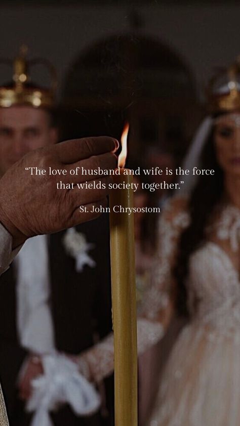 Sacrament Of Marriage, Orthodox Marriage Quotes, Orthodox Couple, Catholic Wedding Aesthetic, Orthodox Marriage, Christian Femininity, Adoration Catholic, Married Life Quotes, Catholic Marriage