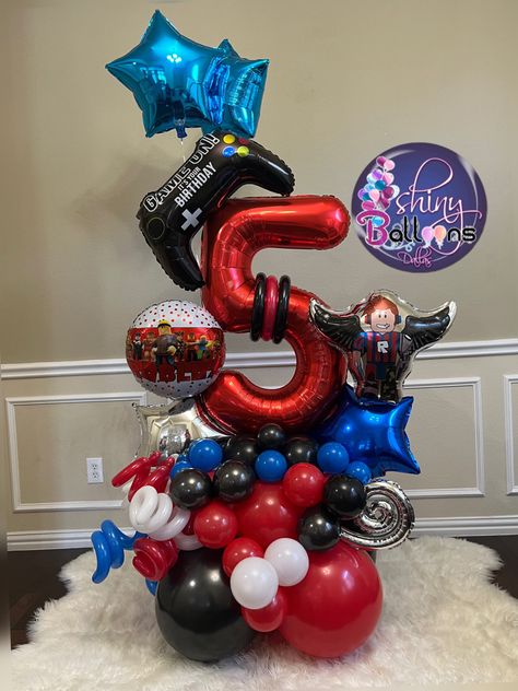 Balloon Bouquet Centerpiece, 55 Birthday, Balloon Surprise, Balloon Display, Birthday Bouquet, Birthday Themes For Boys, Diy Balloon Decorations, Balloon Arrangements, Birthday Balloon Decorations