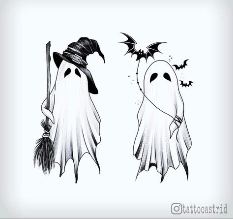 Pumpkin Tattoo, Ghost Tattoo, Witch Tattoo, Desenhos Harry Potter, Spooky Tattoos, Halloween Tattoo, Tattoo Art Drawings, Halloween Drawings, Halloween Tattoos