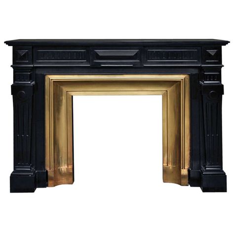 Gold Fireplace, Black Mantle, Mantle Design, Classic Fireplace, Bar Design Awards, Victorian Fireplace, Library Furniture, Antique Fireplace, Modern Victorian