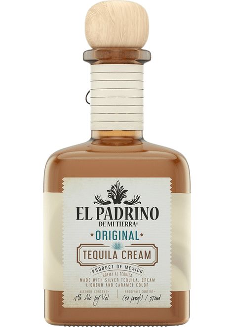 El Padrino Original Tequila Cream | Total Wine & More Tequila Cream, Chocolate Tequila, After Dinner Drinks, Silver Tequila, Tequila Drinks, Sweet Cocktails, Cream Liqueur, Beer Cocktails, Spice Cookies