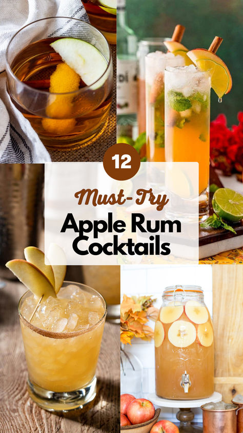 Apple Rum Cocktails Spiced Apple Rum Drinks, Apple Cider Rum Drink, Rum And Apple Cider Drinks, Sliced Apple Captain Morgan Drinks, Rum Apple Cider Cocktail, Captain Morgan Apple Drinks, Captain Morgan Spiced Apple Drinks, Apple Rum Drinks, Apple Cider Rum Cocktail