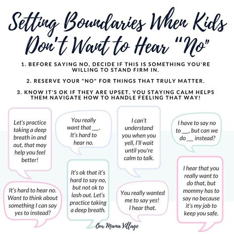 Our Mama Village on Instagram: “You all asked for a post on how to set boundaries calmly when kids don’t want to hear “no”. This example is one that’s all too familiar for…” Boundaries For Parents, Setting Boundaries With Kids, Biblical Relationship, Boundaries For Kids, Boundaries With Kids, The Boy Who Cried Wolf, Positive Parenting Advice, Parenting Workshop, Boundaries Quotes