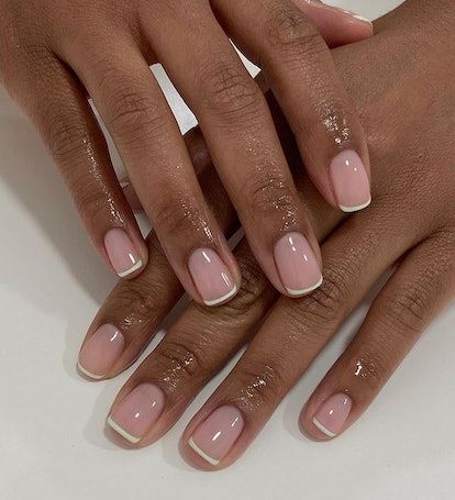 What Are "BIAB" Nails? The Lowdown On The BeautyTok Craze Minimalist Manicure, Italy Nails, Short Classy Nails, Biab Nails, Natural Nails Manicure, Natural Nail Designs, Subtle Nails, Simple Gel Nails, Work Nails