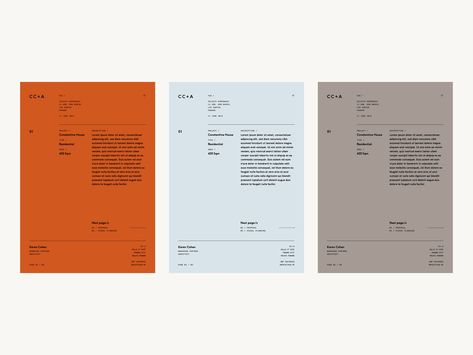 Architect Letterhead Design, Clean Editorial Design, Simple Letterhead Design, Architect Branding Design, Letterhead Graphic Design, Minimal Letterhead Design, Clean Layout Design, Web Design Orange, Clean Brand Identity