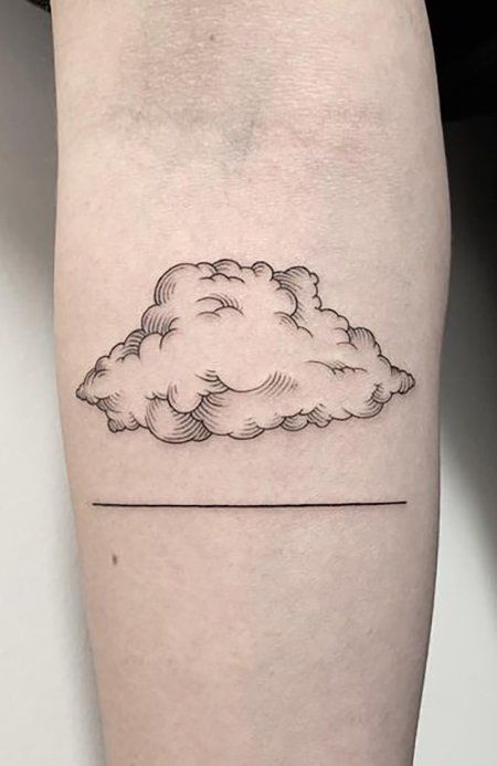 Forearm Tattoos For Men, Cloud Tattoo Design, Simbolos Tattoo, The Trend Spotter, Garden Tattoos, Simple Tattoos For Guys, Inner Forearm Tattoo, Cross Tattoos For Women, Small Forearm Tattoos