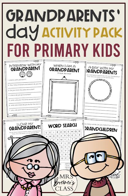 Preschool Grandparents Day, Grandparent Interview, Grandparents Day Activity, Making Words Activities, Grandparents Day Activities, Activities For First Grade, Activities For The Classroom, Words Activities, Grandparents Day Crafts