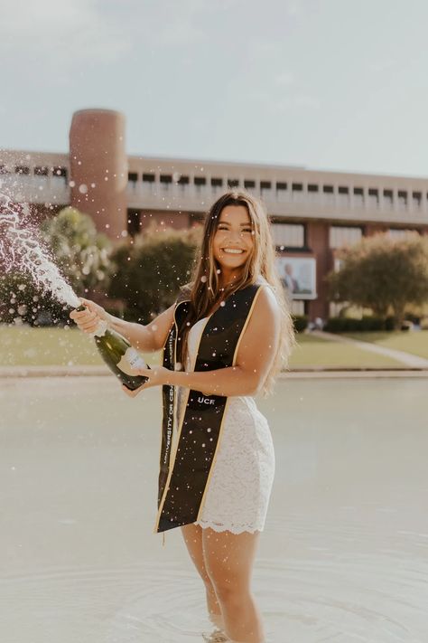 Ucf Graduation Pictures, Ucf Grad, Nursing School Graduation Pictures, Nursing Pictures, College Grad Pictures, High School Graduation Pictures, Grad Picture Ideas, College Grad Photos, Graduation Pic Ideas