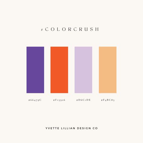 Orange And Lavender Color Palette, Orange Lilac Color Palette, Color Palette Orange Purple, Purple Orange Branding, Purple And Orange Palette, Purple Brand Color Palette, Orange And Purple Color Palette, Purple And Red Color Palette, Purple Complimentary Colors