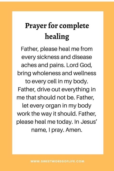 Novena For Healing, Healing Prayers For Family, Healing Prayer For Sick Family Member, Short Prayer For Healing, Words Of Life, Healing Prayers, The Joy Of The Lord, Prayer For Health, Prayers Of Encouragement