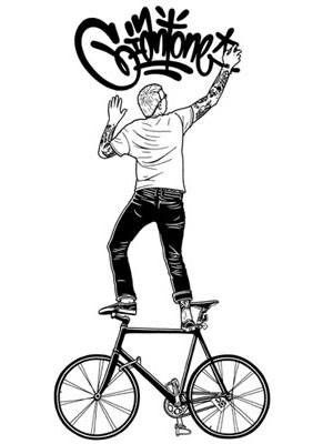 . Mike Giant, Graffiti Piece, Bike Logo, Bike Drawing, I Want To Ride My Bicycle, Hip Hop Art, Bicycle Art, Weird Shirts, Commuter Bike