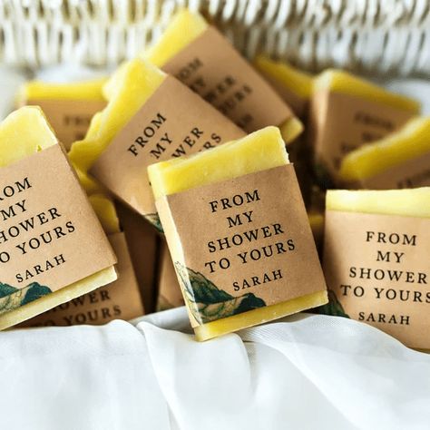 Wedding Soap Favors, Lemon Themed Bridal Shower, Wedding Soap, Lavender Baby Showers, Wedding Favours Luxury, Bridal Shower Inspo, Soap Wedding Favors, Wedding Shower Themes, Lemon Soap