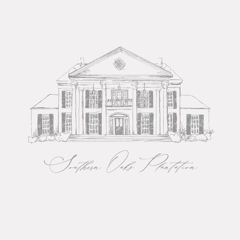 Elevation Sketch, House Sketches, Ordinary House, Wedding Venue Illustration, Interior Architecture Sketch, Interior Design Sketchbook, Venue Sketch, Illustrated Wedding Invitations, Venue Illustration