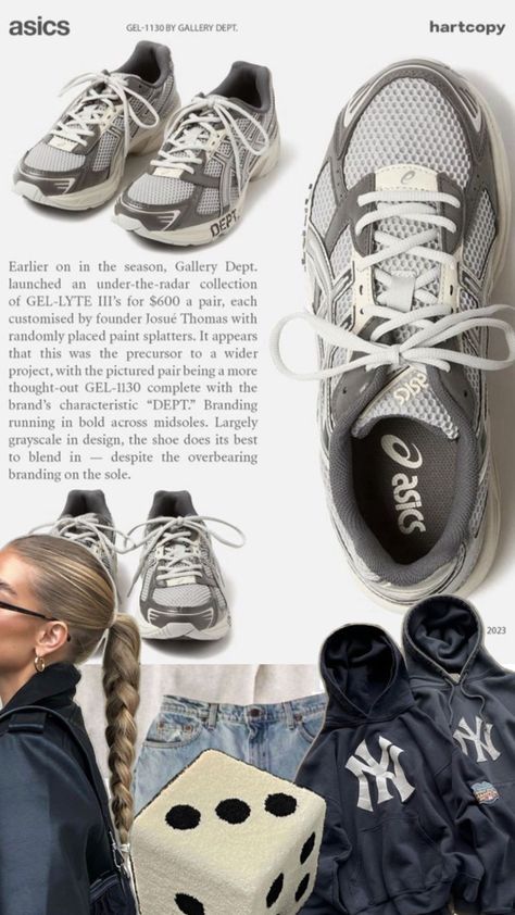 ASICS | trendy shoes | aesthetic | women’s sneakers | vibe inspo Shoes Aesthetic Women, Aesthetic Women, Trendy Shoes, Cute Shoes, Collage, Sneakers